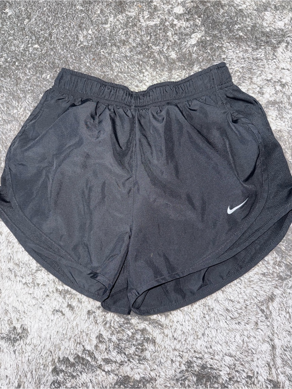 Nike Black Women's Athletic Running Shorts with Swoosh